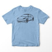 JL Illustration For A Tesla Model Y Motorcar Fan T-shirt