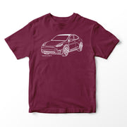 JL Illustration For A Tesla Model Y Motorcar Fan T-shirt