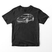 JL Illustration For A Tesla Model Y Motorcar Fan T-shirt