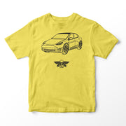 JL Basic Illustration for a Tesla Model Y Motorcar fan T-shirt