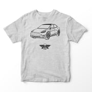 JL Basic Illustration for a Tesla Model Y Motorcar fan T-shirt