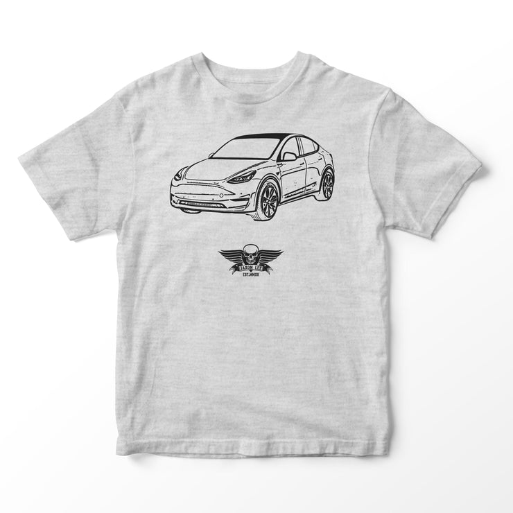 JL Basic Illustration for a Tesla Model Y Motorcar fan T-shirt