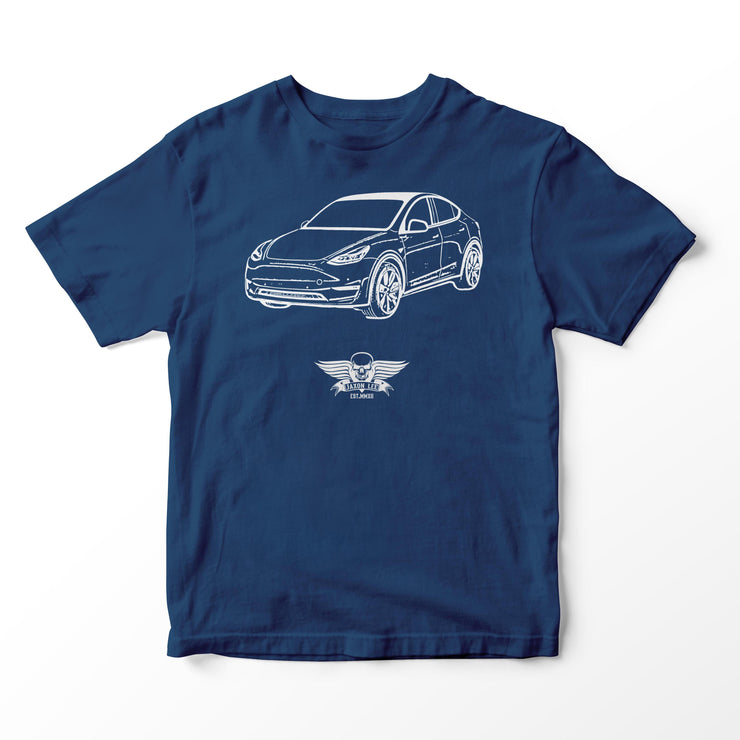 JL Basic Illustration for a Tesla Model Y Motorcar fan T-shirt