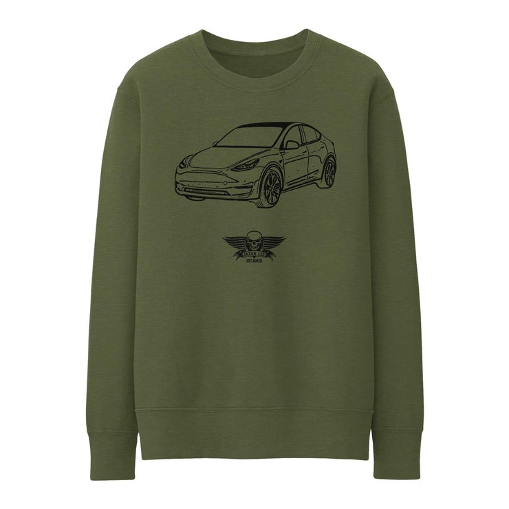 JL Basic Illustration for a Tesla Model Y Motorcar fan Jumper