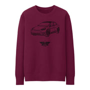 JL Basic Illustration for a Tesla Model Y Motorcar fan Jumper