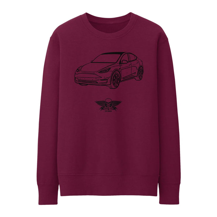 JL Basic Illustration for a Tesla Model Y Motorcar fan Jumper