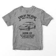 JL King Illustration for a Tesla Model Y Motorcar fan T-shirt