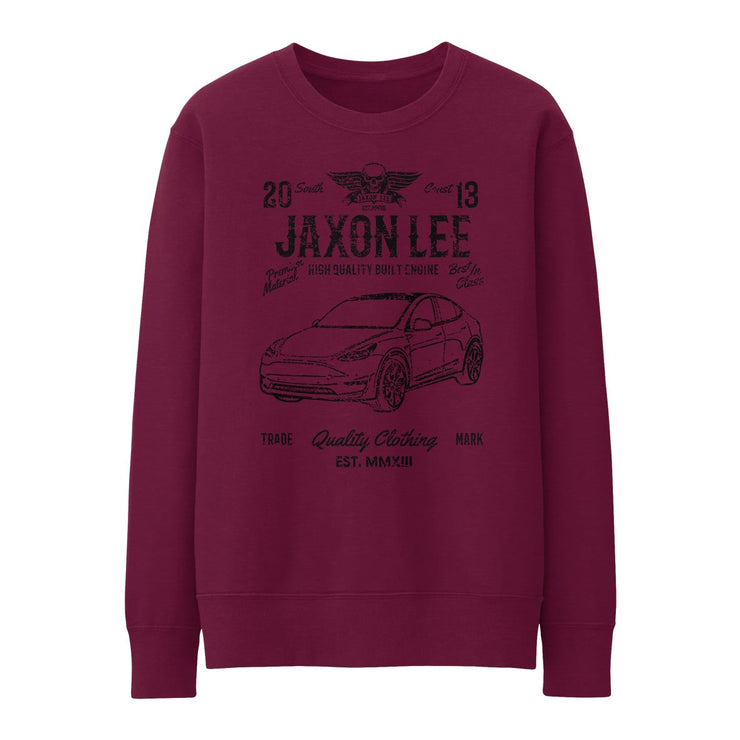 JL Soul Illustration for a Tesla Model Y Motorcar fan Jumper