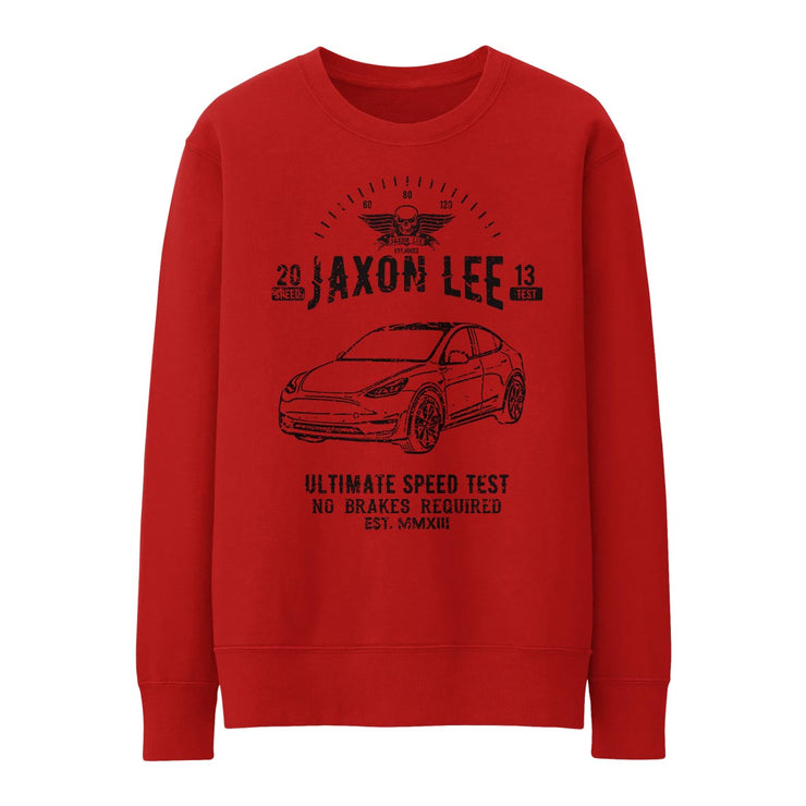 JL Speed Illustration for a Tesla Model Y Motorcar fan Jumper