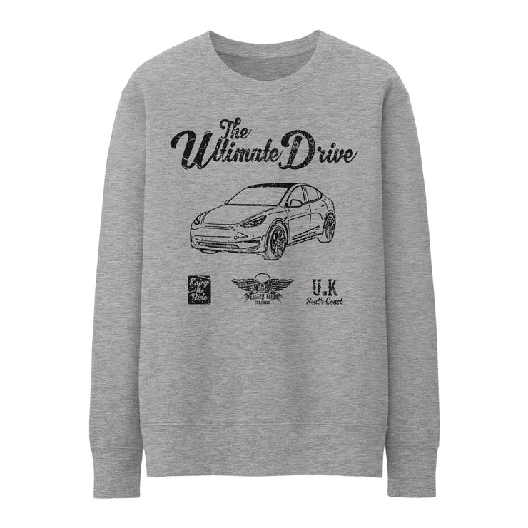 JL Ultimate Illustration for a Tesla Model Y Motorcar fan Jumper