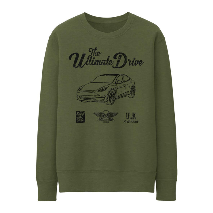 JL Ultimate Illustration for a Tesla Model Y Motorcar fan Jumper