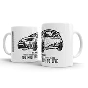 JL Illustration For A Toyota Yaris GRMN Motorcar Fan – Gift Mug
