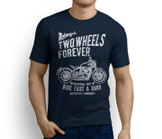 RH Triumph Art Tee aimed at fans of Bonneville Bobber 2017 Motorbike - Jaxon lee