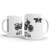 JL Art Mug aimed at fans of Triumph Bonneville T100 Motorbike