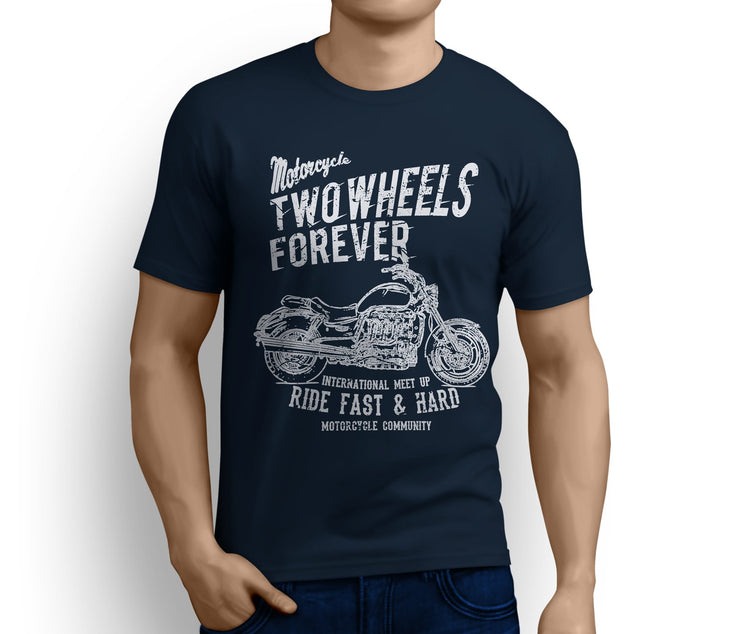 RH Triumph Art Tee aimed at fans of Rocket III Roadster Motorbike - Jaxon lee