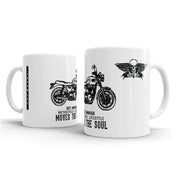 JL Triumph Street Bonneville T100 Black Motorbike Illustration – Gift Mug