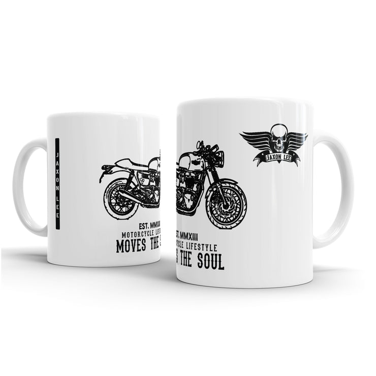 JL Triumph Thruxton 1200 Motorbike Illustration – Gift Mug