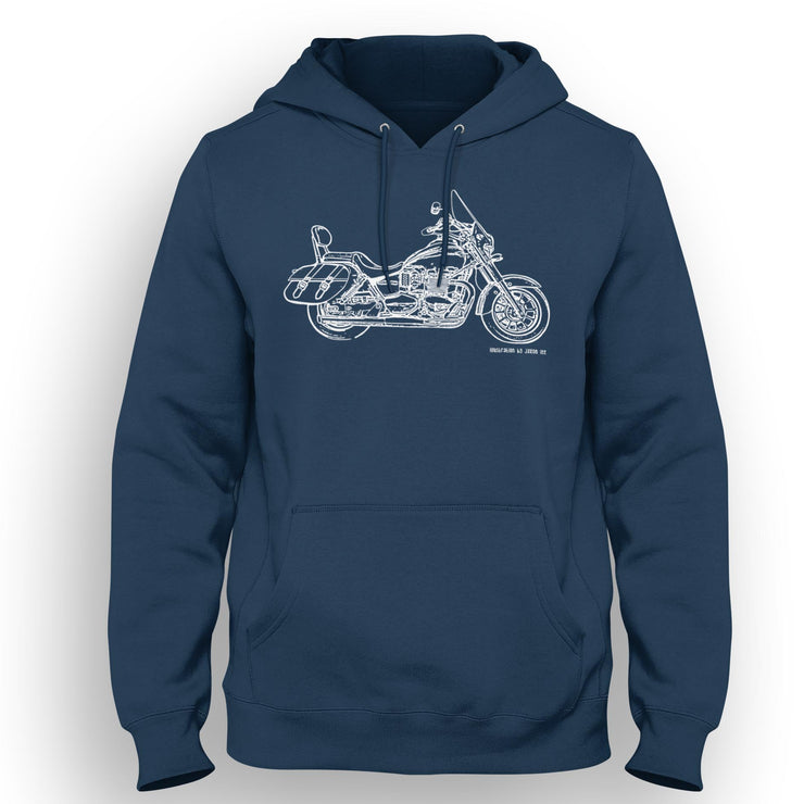 JL Illustration For A Triumph America 2015 Motorbike Fan Hoodie