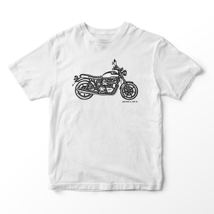 JL Illustration For A Triumph Bonneville Newchurch Motorbike Fan T-shirt