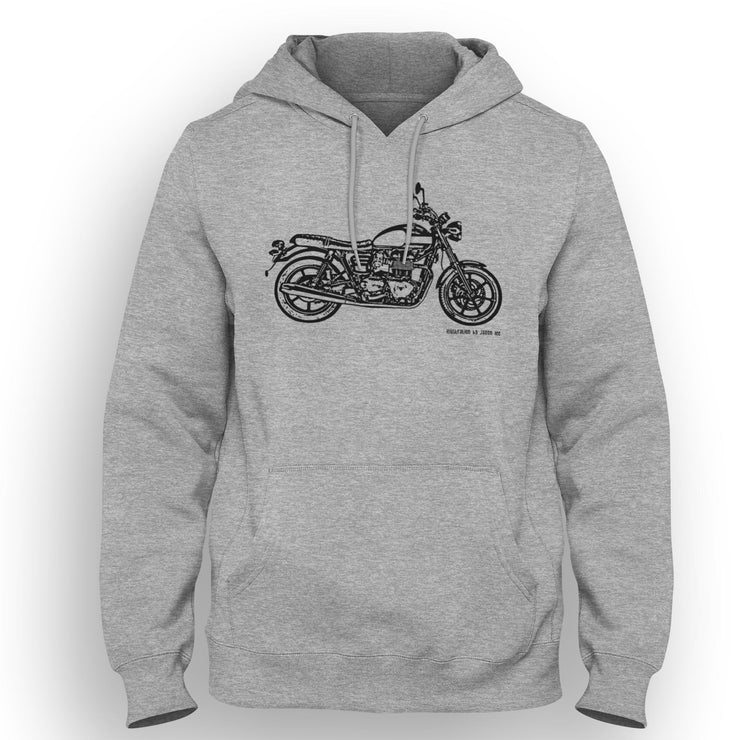 JL Illustration For A Triumph Bonneville Newchurch Motorbike Fan Hoodie