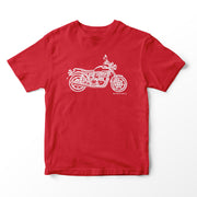 JL Illustration For A Triumph Bonneville Newchurch Motorbike Fan T-shirt