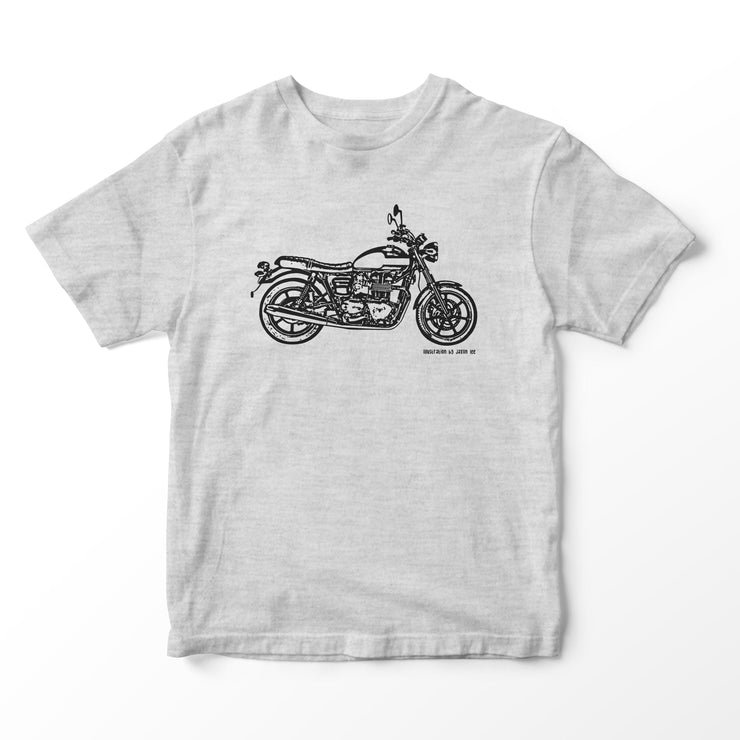 JL Illustration For A Triumph Bonneville Newchurch Motorbike Fan T-shirt