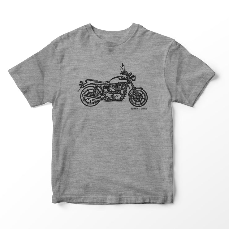 JL Illustration For A Triumph Bonneville Newchurch Motorbike Fan T-shirt