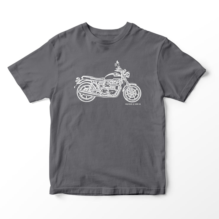 JL Illustration For A Triumph Bonneville Newchurch Motorbike Fan T-shirt