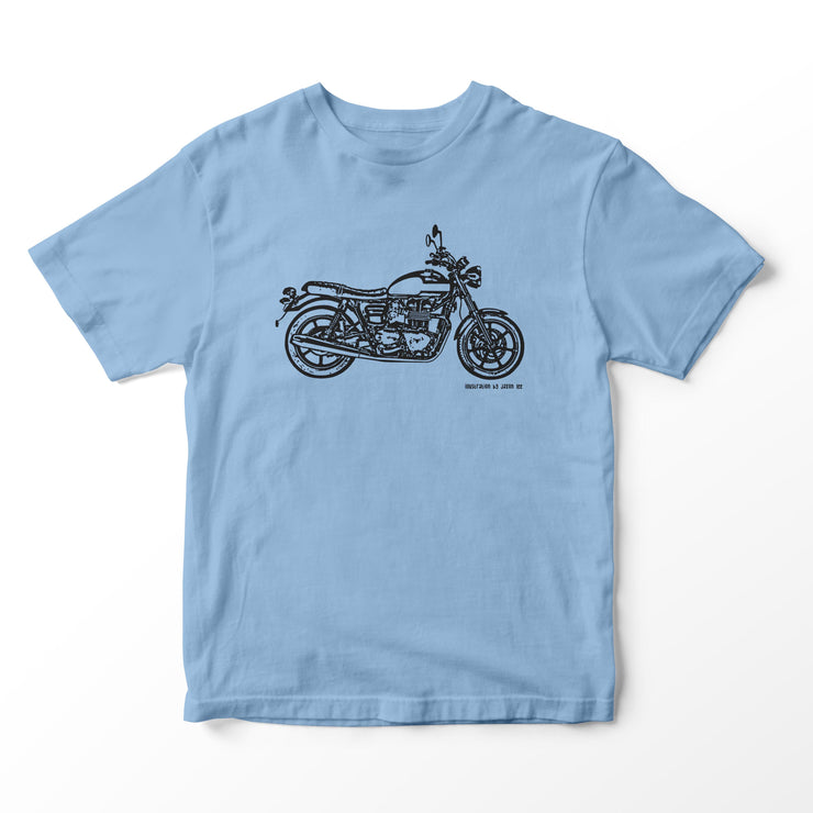 JL Illustration For A Triumph Bonneville Newchurch Motorbike Fan T-shirt