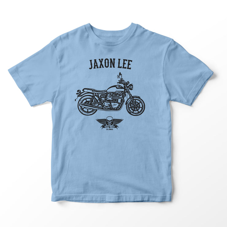 JL Basic Illustration for a Triumph Bonneville Newchurch Motorbike fan T-shirt