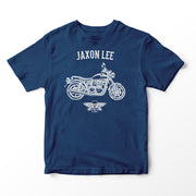 JL Basic Illustration for a Triumph Bonneville Newchurch Motorbike fan T-shirt