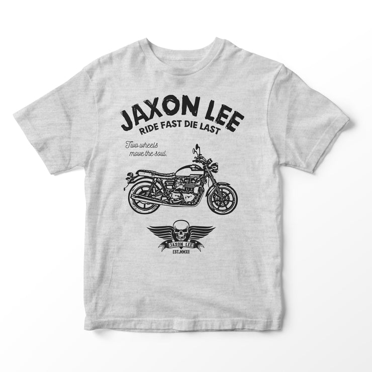 JL Ride Illustration for a Triumph Bonneville Newchurch Motorbike fan T-shirt