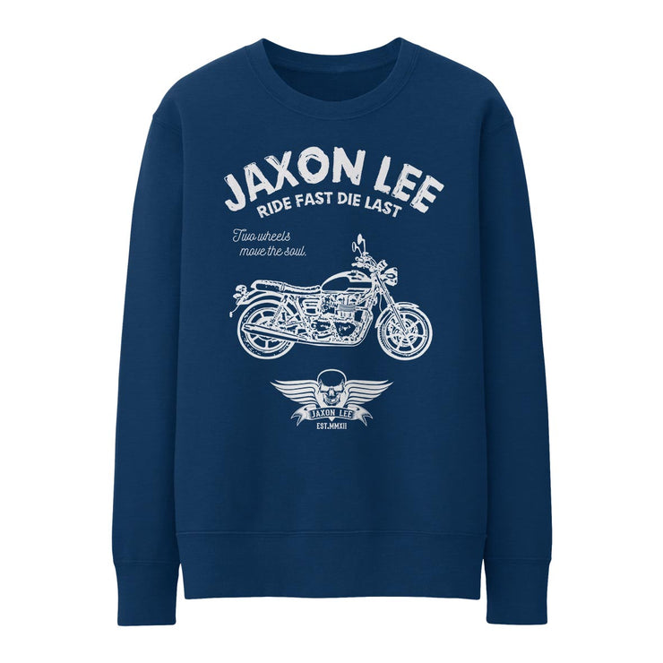 JL Ride Illustration for a Triumph Bonneville Newchurch Motorbike fan Jumper