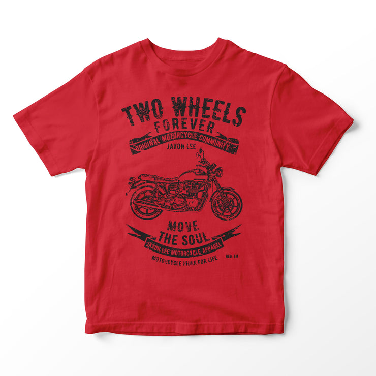 JL Soul Illustration for a Triumph Bonneville Newchurch Motorbike fan T-shirt