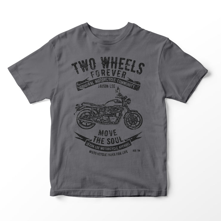 JL Soul Illustration for a Triumph Bonneville Newchurch Motorbike fan T-shirt