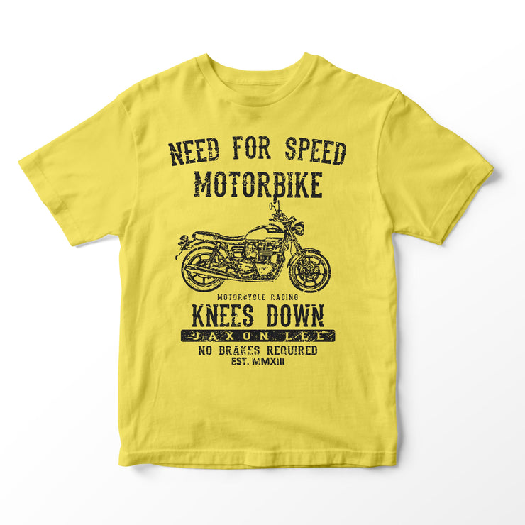 JL Speed Illustration for a Triumph Bonneville Newchurch Motorbike fan T-shirt