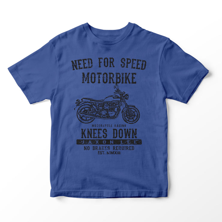 JL Speed Illustration for a Triumph Bonneville Newchurch Motorbike fan T-shirt