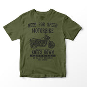 JL Speed Illustration for a Triumph Bonneville Newchurch Motorbike fan T-shirt