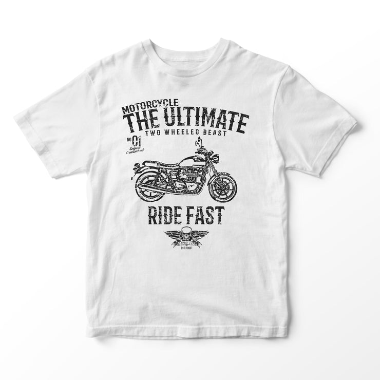 JL Ultimate Illustration for a Triumph Bonneville Newchurch Motorbike fan T-shirt