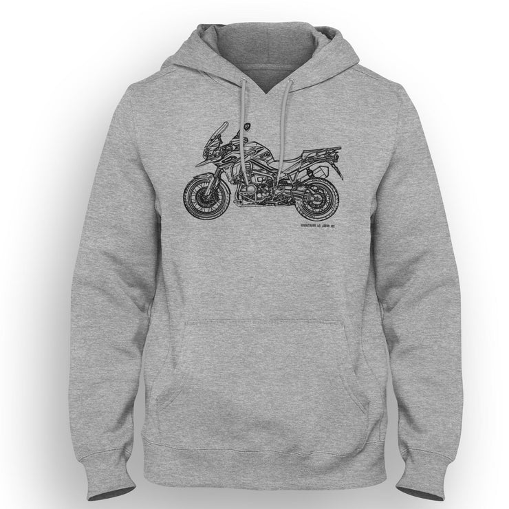 JL Illustration For A Triumph Tiger Explorer 1200 2020 Motorbike Fan Hoodie