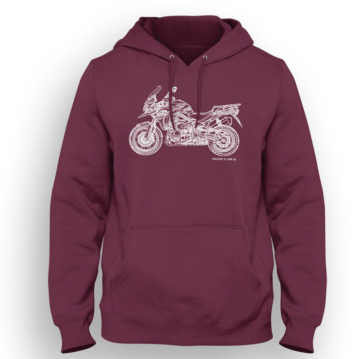 JL Illustration For A Triumph Tiger Explorer 1200 2020 Motorbike Fan Hoodie