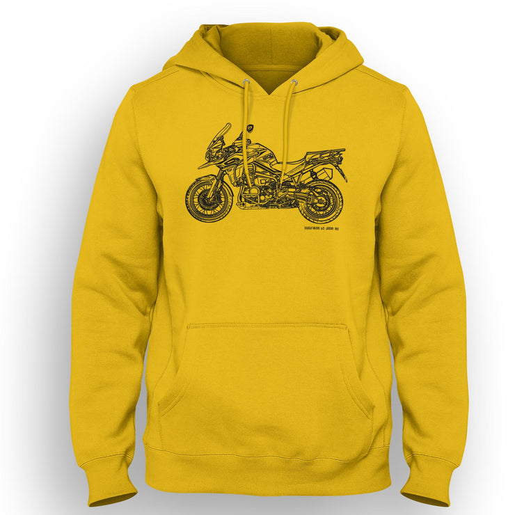 JL Illustration For A Triumph Tiger Explorer 1200 2020 Motorbike Fan Hoodie