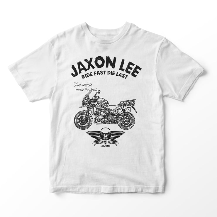 JL Ride Illustration for a Triumph Tiger Explorer 1200 2020 Motorbike fan T-shirt