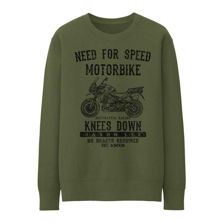 JL Speed Illustration for a Triumph Tiger Explorer 1200 2020 Motorbike fan Jumper