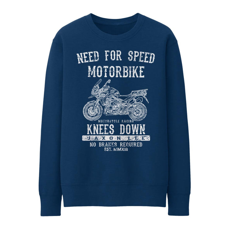 JL Speed Illustration for a Triumph Tiger Explorer 1200 2020 Motorbike fan Jumper