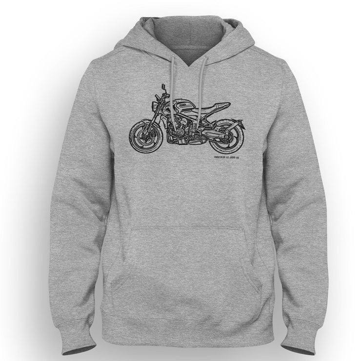 JL Illustration For A Triumph Trident 660 Motorbike Fan Hoodie