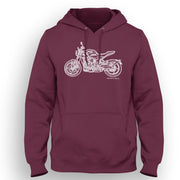 JL Illustration For A Triumph Trident 660 Motorbike Fan Hoodie