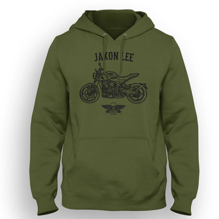 Jaxon Lee Art Hood aimed at fans of Triumph Trident 660 Motorbike