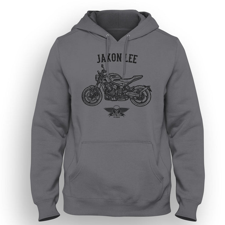 Jaxon Lee Art Hood aimed at fans of Triumph Trident 660 Motorbike