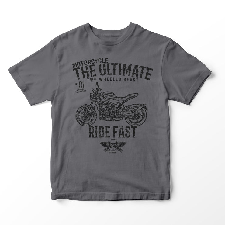 JL Ultimate Illustration for a Triumph Trident 660 Motorbike fan T-shirt